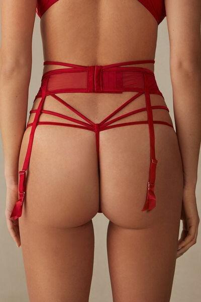 Red Undress To Impress Suspenders, , large image number 3