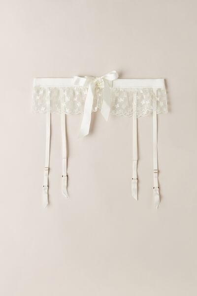 White  Love Cadeau Suspenders, , large image number 2