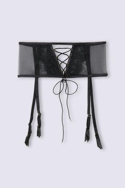 Black Sinful Fantasies Suspenders, , large image number 2