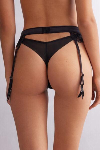 Black Living In Luxe Suspenders, , large image number 3