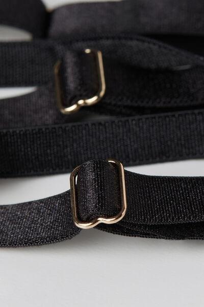 Black The Game Of Seduction Suspenders, , large image number 3