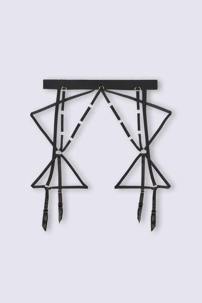 Black The Game Of Seduction Suspenders, , large image number 4