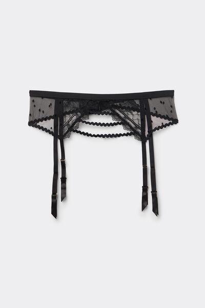 Black Winter Of Love Suspenders, Black, large image number 2