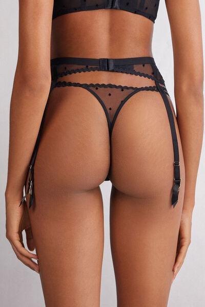 Black Winter Of Love Suspenders, Black, large image number 3