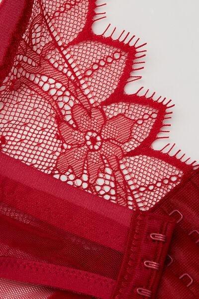 Red Intriguing Beauty Suspenders, Wax Red, large image number 4