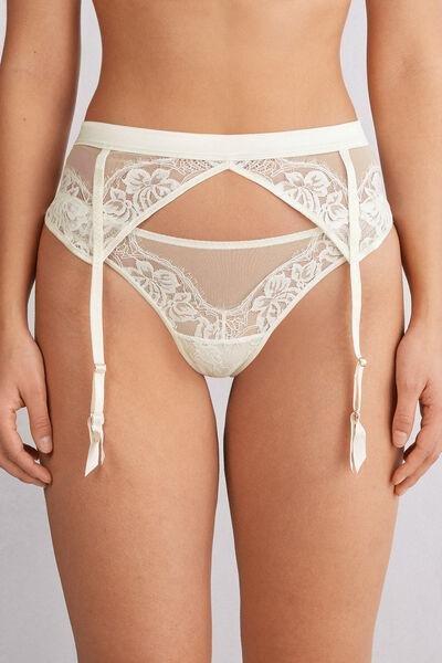 White Simplest Pleasures Suspenders, , medium