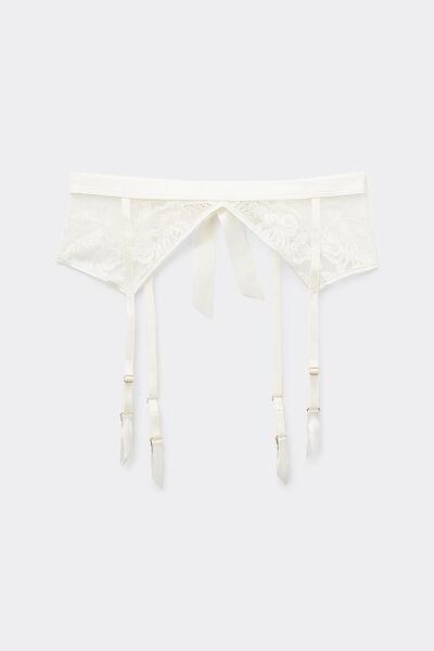 White Simplest Pleasures Suspenders, Powder White, large image number 1