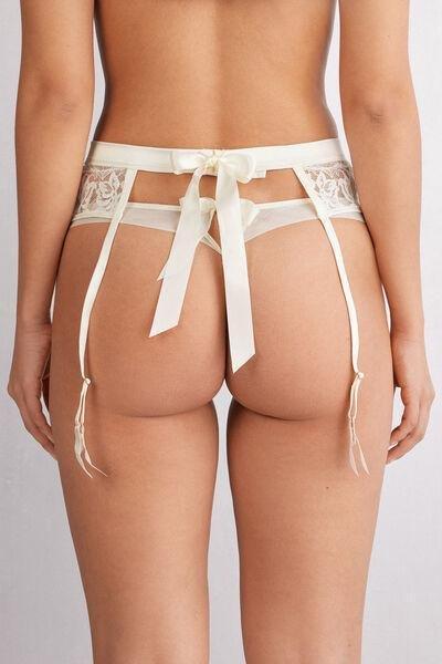 White Simplest Pleasures Suspenders, Powder White, large image number 3