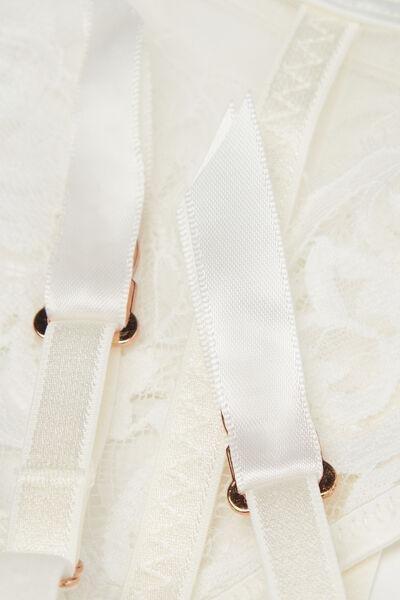 White Simplest Pleasures Suspenders, Powder White, large image number 4