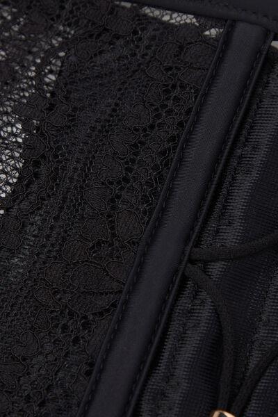Black Sleepless Nights Garter Belt, Black, large image number 4