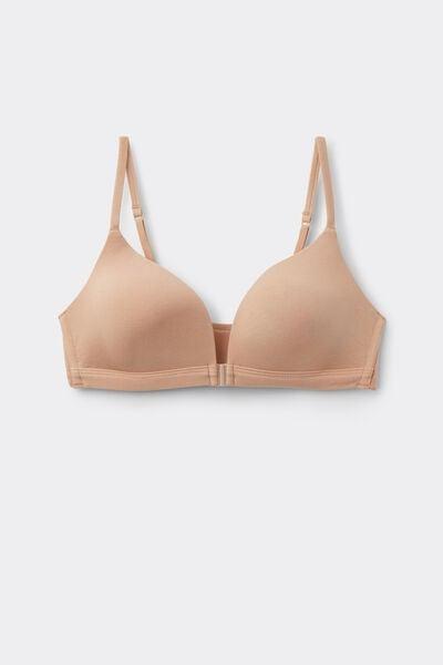 HONEY Tiziana Ultralight Cotton Triangle Bra, Soft Beige, large image number 3