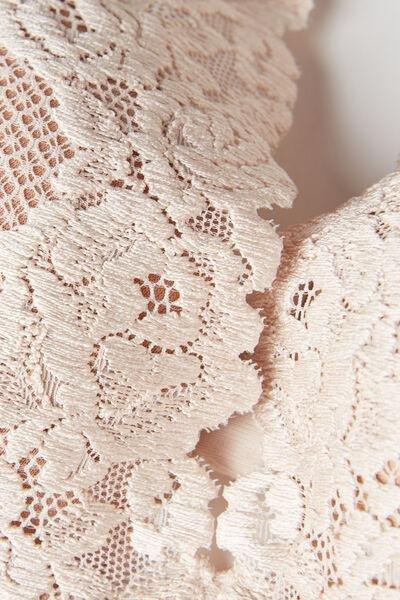 Cream Pretty Flowers Balconette Bra, , large image number 4
