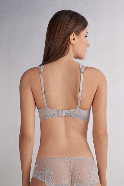 Grey Pretty Flowers Elena Balconette Bra, 5601_347J, large image number 3