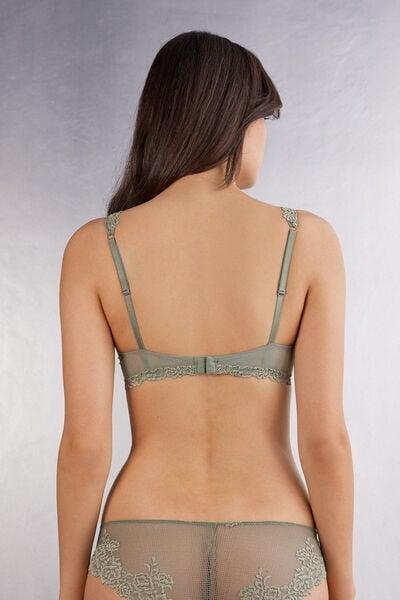 Green Pretty Flowers Elena Balconette Bra, 5601_657J, large image number 2