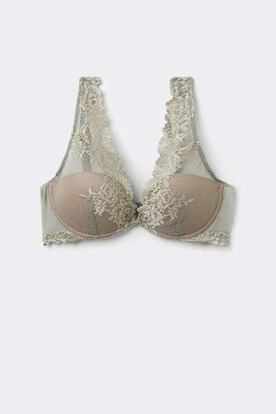 Green Pretty Flowers Elena Balconette Bra, 5601_657J, large image number 3