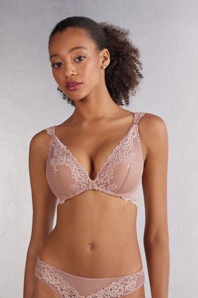 Pink Balconette Bra, , large image number 0
