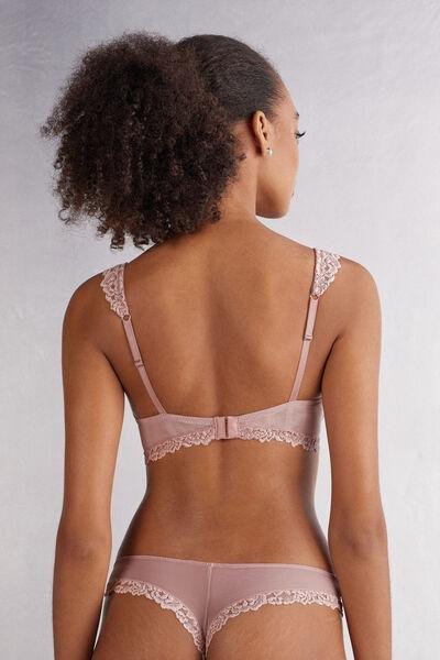 Pink Balconette Bra, , large image number 3