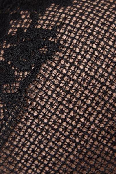 Black Pretty Flowers Balconette Bra, Black, large image number 4