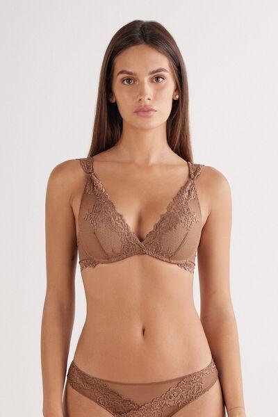 Beige Pretty Flowers Giorgia Balconette Bra, , large image number 0