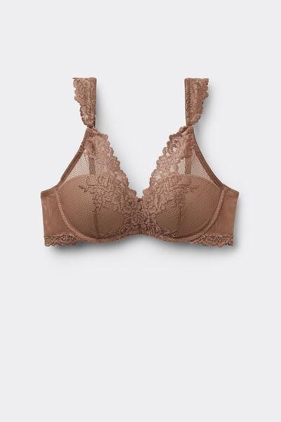 Beige Pretty Flowers Giorgia Balconette Bra, , large image number 2