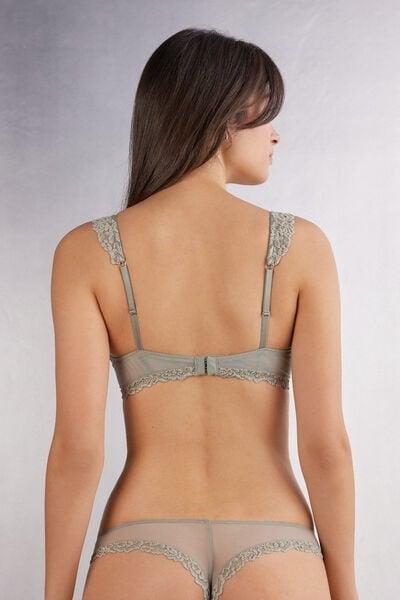 Green Pretty Flowers Balconette Bra, 5601_657J, large image number 3