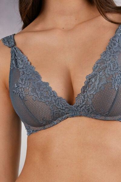 Blue Balconette Bra, 5601_658J, large image number 5