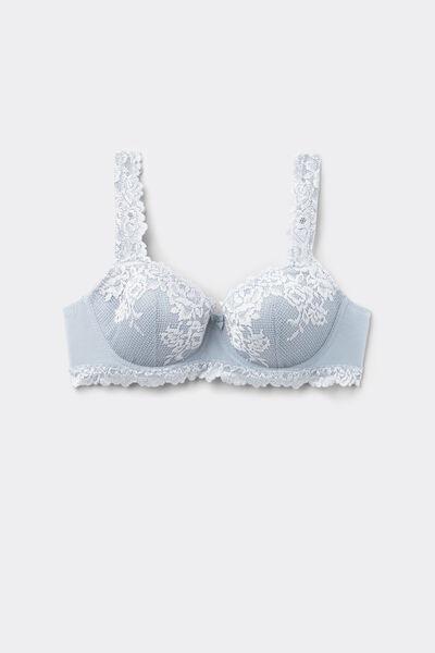 Blue Pretty Flowers Sofia Balconette Bra, 5601_060K, large image number 3