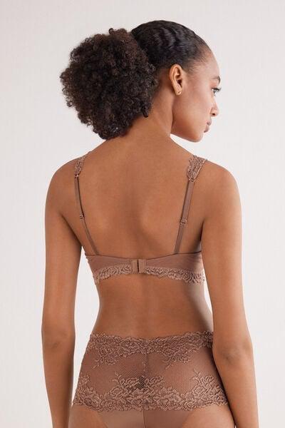 Beige Sofia Pretty Flowers Balconette Bra, Brown Mocha, large image number 2