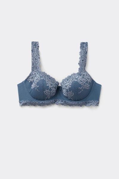 Blue Pretty Flowers Sofia Balconette Bra, , large image number 2