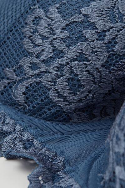Blue Pretty Flowers Sofia Balconette Bra, , large image number 4