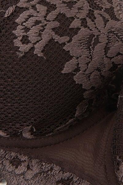Brown Pretty Flowers Sofia Balconette Bra, 5601_705J, large image number 4