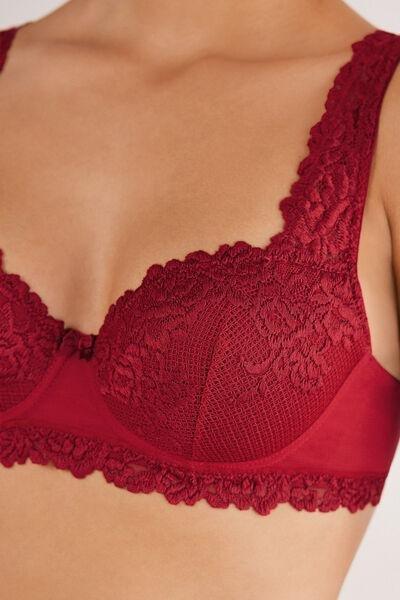 Red Pretty Flowers Sofia Balconette Bra, Wax Red, large image number 7