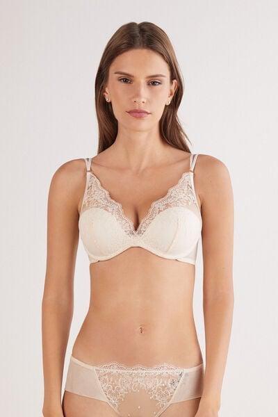 Beige Luxury Dreams Giorgia Balconette Bra, Natural, large image number 1