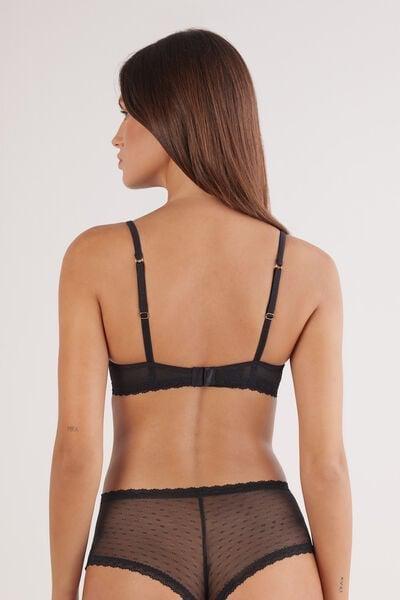 Black Giorgia All About Flowers Balconette Bra, Black, large image number 2