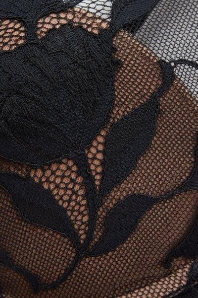 Black Giorgia All About Flowers Balconette Bra, Black, large image number 4