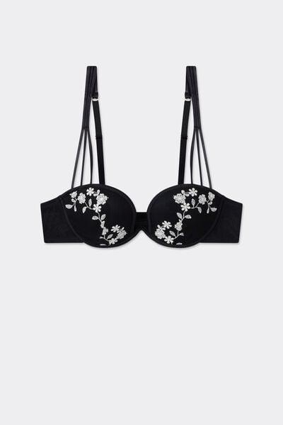 Black Brighten Your Day Ilenia Balconette Bra, Black, large image number 3