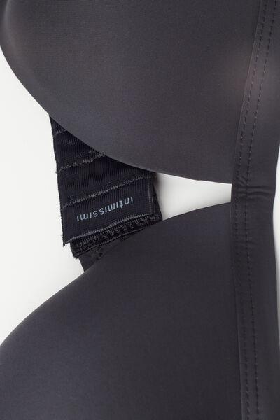 Black Ultralight Microfibre Triangle Bra, , large image number 4