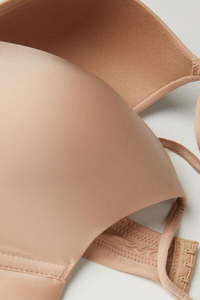 Beige Tiziana Ultralight Microfibre Triangle Bra, , large image number 4