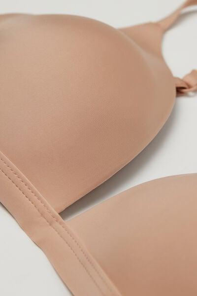 Beige Ultralight Triangle Bra, Soft Beige, large image number 4