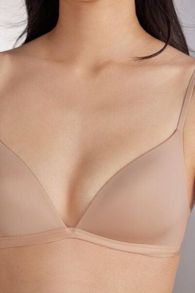 Beige Ultralight Triangle Bra, Soft Beige, large image number 5