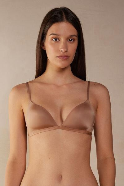 Intimissimi Woman Tiziana Microfiber Triangle Bra, Medium Beige