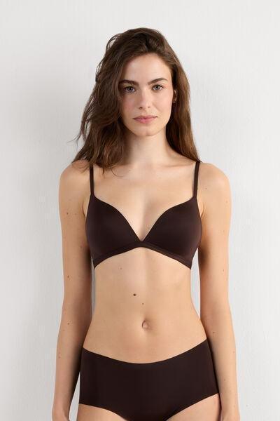 Brown Tiziana Ultralight Microfibre Triangle Bra, 5601_705J, large image number 4