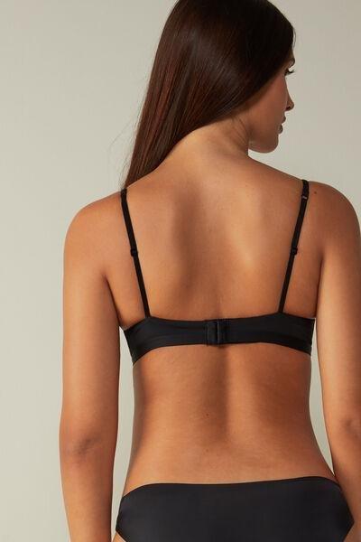 Black Tiziana Microfibre Triangle Bra, , large image number 6