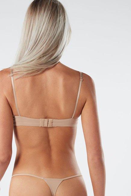 Biege Tiziana Microfibre Triangle Bra, , large image number 8