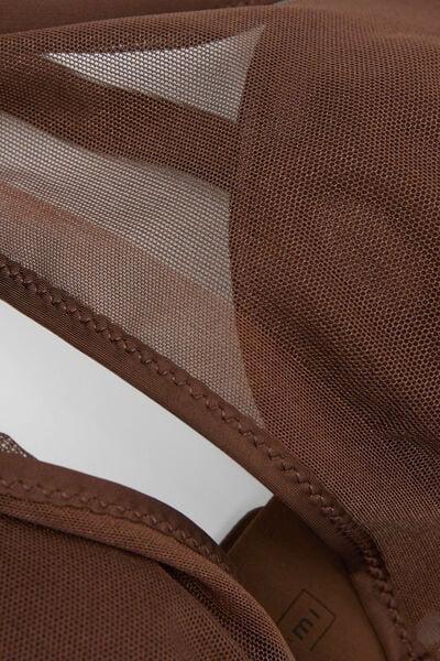 Brown Invisible Touch Elena Tulle Balconette Bra, 5601_876J, large image number 4