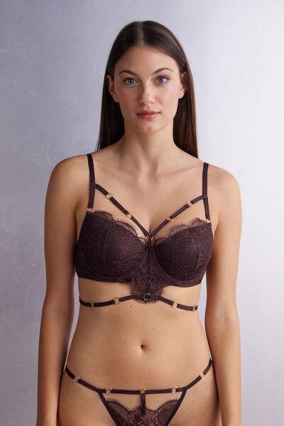 Purple Balconette Bustier, , large image number 0