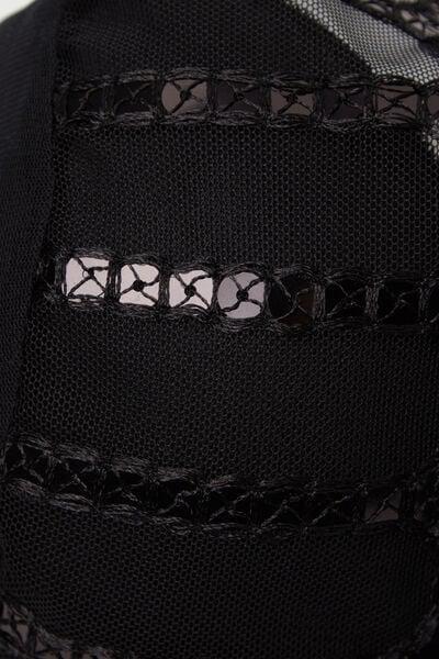 Black See The Magic Elena Balconette Bra, Black, large image number 4