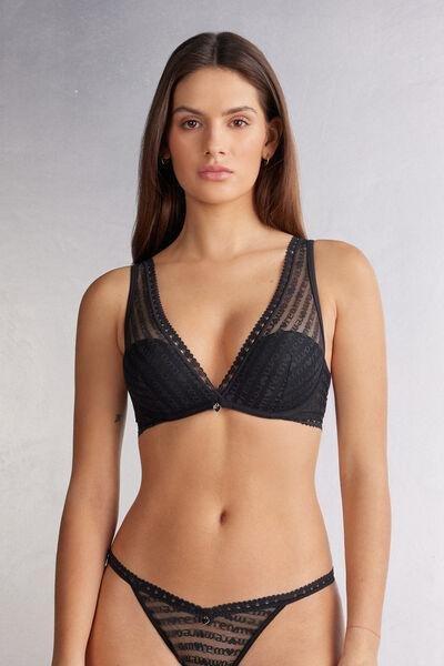 Black Giorgia More Amore Balconette Bra, Black, large image number 0