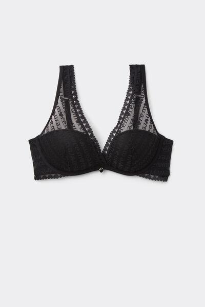 Black Giorgia More Amore Balconette Bra, Black, large image number 2