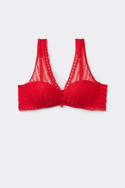 Red Giorgia More Love Balconette Bra, , large image number 1